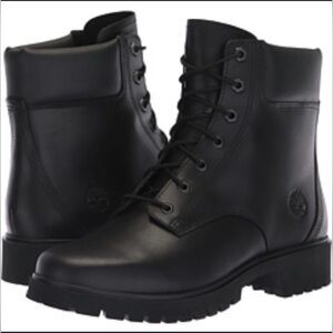 Timberland Jayne 6-Inch Waterproof Boot in black leather